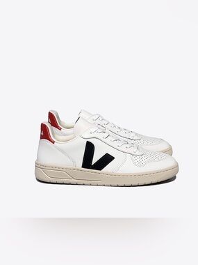 Veja V-10 Leather White Nautico Pekin